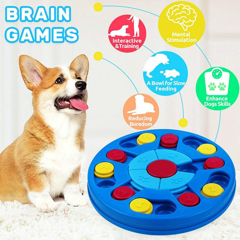 Dog Puzzle Toys Interactive Game for Smart Dogs, IQ Stimulation Treat Puzzle Toy for Training