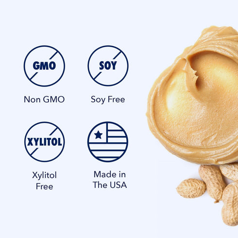 12 oz Honest Paws Calming Peanut Butter for Dogs Dog Supplement with Ashwagandha, Valerian Root & L-Tryptophan Supports