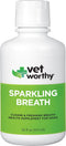 Vet Worthy Sparkling Breath Dog Mouthwash Water Additive - Dog Dental Care