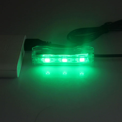 Flylin 4PCs 5V USB Aquarium Light, Small LED Lighting Lamp for Desktop Fish Tank Indoor Water Garden (Colorful)