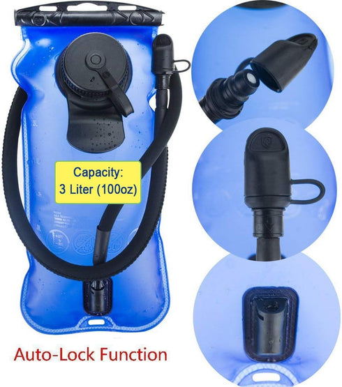 WACOOL 3L 100oz BPA Free EVA Hydration Pack Bladder, Leak-Proof Water Reservoir