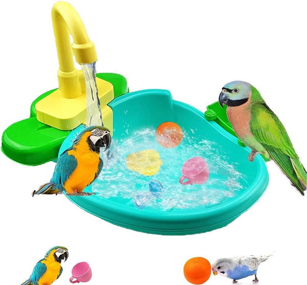 Petlex Bird Bath for Cage, Bird Bath Fountains Indoor, Parrot Automatic Bathing