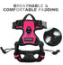 BARKBAY No Pull Dog Harness, Heavy Duty Reflective Front Clip with Easy Control Handle for Large Dogs (Pink, L)