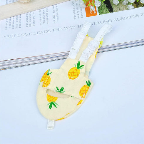 JinGuoZiLP 4 10* 10* 1cm, Bird Parrot Diaper Flight Suit Nappy Clothes for Green Cheek Conure Parakeet Cockatiel