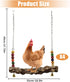 (4pcs) Chicken Bird Swing,Chicken Perch,Natural Wooden Swing Toys,Wood Stand for Chick,Safe and Relief