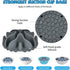 Silicone Dog Slow Feeder Bowl Insert, Strong Suction Cups for Stainless Steel, Glass, Ceramic Dog Bowls (Grey, Medium)
