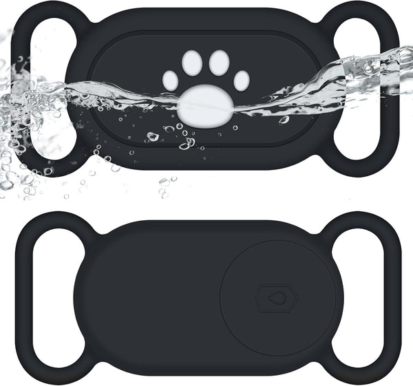 2 Pack for Samsung Galaxy SmartTag2 Dog Collar Holder, Waterproof Anti-Lost Silicone Case for Galaxy Smart Tag 2