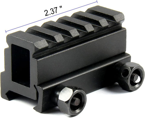 TACFUN 3 Pack 1" High & 0.75" Medium & 0.5" Low Riser, 5 Slot 20mm See Through Scope Mount