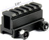 TACFUN 3 Pack 1" High & 0.75" Medium & 0.5" Low Riser, 5 Slot 20mm See Through Scope Mount