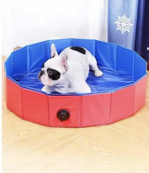 Generic Foldable Pet Bathtub - Portable Dog Bath Tub for Indoor Outdoor Use, Collapsible Puppy Cat Wash Basin