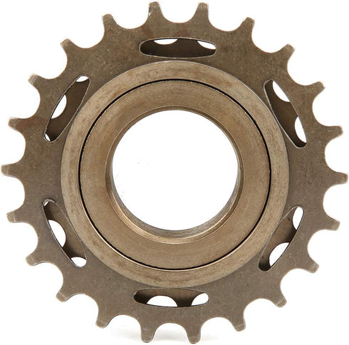 Single Speed Bike Freewheel, Metal 3 Speed Flywheel Bicycle Accessory for Mountain Road Bike (Threaded Type, 16/19/22T)