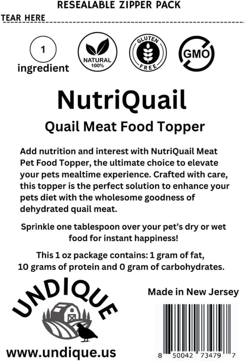 NutriQuail Meat Pet Food Topper