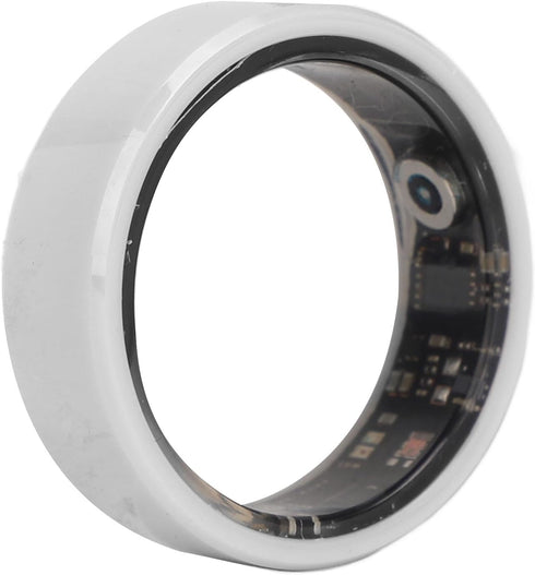 Pomya Smart Ring - Health Monitor with Sleep Tracking, Exercise Data, IP68 Waterproof, 7-Day Battery Life, White