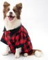 KOOLTAIL Dog Shirt, Red Buffalo Plaid Pet Apparel, Comfortable T-shirt for Small Medium Large Dogs and Cats, L