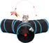 Tempcore Pet Cat Tunnel Tube Cat Toys 3 Way Collapsible, Tunnels for