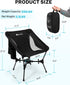 5th Backpacking 330lbs 1 Gonex Portable Camping Chair, The Gen Ultralight Compact Foldable Lightweight Folding Chair