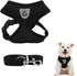 Hypeety Pet Dog Vest Harnesses, Adjustable Mesh Harness for Travel, Chest Strap Vest, Reflective (M, Black)