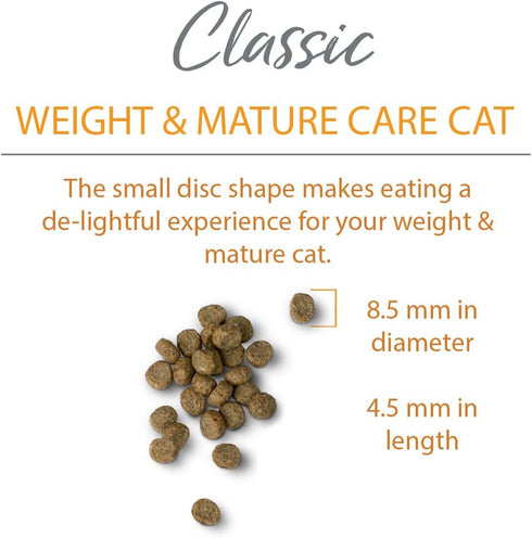 Chicken Soup for the Soul Pet Food Classic Dry Weight & Mature Adult Cat Food, Chicken & Brown Rice Recipe, 13.5 lb Bag