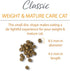 Chicken Soup for the Soul Pet Food Classic Dry Weight & Mature Adult Cat Food, Chicken & Brown Rice Recipe, 13.5 lb Bag