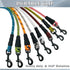 MayPaw Heavy Duty Rope Dog Leash, 3/4/5/6/7/8/10/12/15 FT Nylon Leash with Soft Padded Handle for Large Medium Dogs,