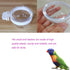 8 Pcs Small Bird Removable Transparent Bowl, Parrot Food Feeder with Small Food Cups for Canary Finch Parrot Small