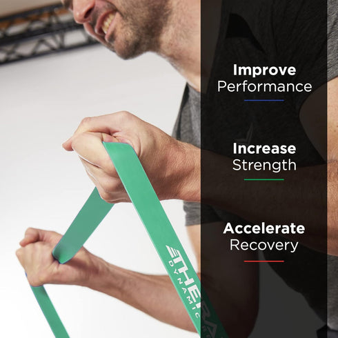 THERABAND High Resistance Bands - Set of 2 Elastic Super Bands for Flexibility & Workouts