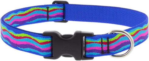 Large Dog Collar by Lupine - 1" Wide Ripple Creek Design Adjusts from 16" to 28"