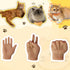 Mini Hands for Cats, 3/6Pcs Tiny Folded Hands Toy for Cats and Puppies, Interactive Stretchable Gloves