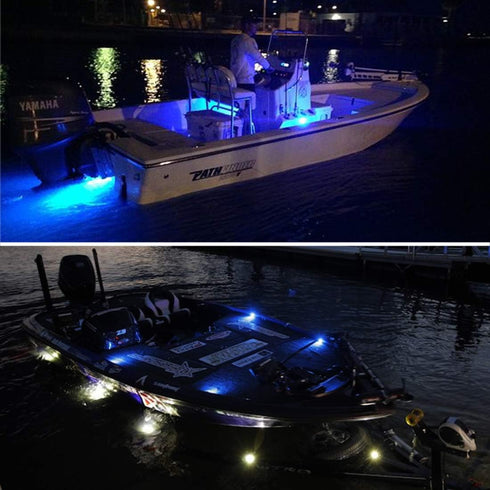 Blue LED Night Fishing and Deck Lights for Boats