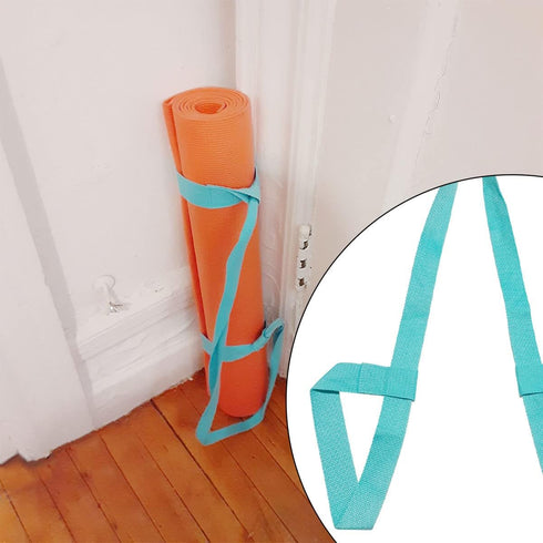 Tenalleys 1Pcs Adjustable Yoga Mat Strap, Multi-Purpose Easy-Cinch Yoga Mat Sling