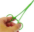 Pet Colourful Stainless Steel Hemostat Forcep Kit, Pet Ear Hair Pull Forcep, Bend Head and Straight Head (Green)