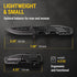 Safety Lock Pocket Knife, Spring Assisted 3.4-inch Sharp Blade, Folding Tactical Black Knife with Aluminum Handle,