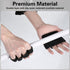 LLOUSSAK Gym Gloves for Men Weight Lifting, Four-Finger Leather Pull Up Gloves, Anti-Slip Men's Weightlifting Glove