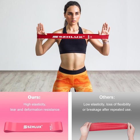 SZHLUX Resistance Bands Set with Instruction Guide and Carry Bag, Versatile for Body Sculpting and Strength Training