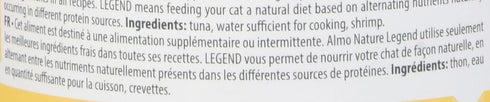 almo nature HQS Natural Tuna with Shrimps, Grain Free, Additive Free, Adult Cat Canned Wet Food, Flaked, 24 x 70g