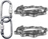 PRIOR FITNESS Yoga Straps Aerial Hammock Accessory Set - 2pcs Daisy Chain + 2pcs Carabiner