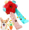 Dog Snuffle Ball - Interactive Puzzle Dog Toys, Slow Feeder for Training and Stress Relief, Cloth Strip Hiding Food