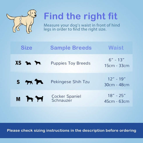 72pcs Pet Soft Disposable Male Dog Wraps - Dog Diapers for Male Dogs, Puppy Diapers XSmall