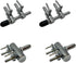 4 Pcs 2-Way Aquarium Air Splitter, Stainless Steel Pump Lever Flow Control Valve for Fish Tank