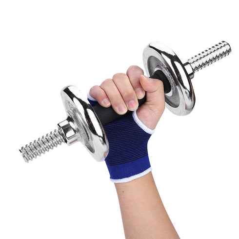 1P Elastic Wrist Support Brace for Sports - Blue, Size