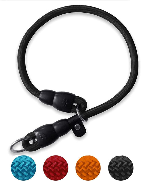 Slip Collar, Dog Choker Collar, Nylon Training Collar with Slidable Stopper for Small Medium Large Dogs