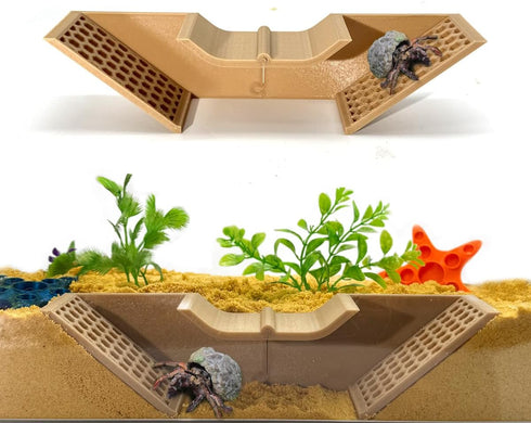 Hermit Crab Underground Tunnel Cave - Hermit Crab Climbing Tank Accessories Hide,