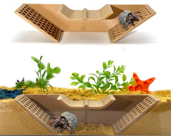 Hermit Crab Underground Tunnel Cave - Hermit Crab Climbing Tank Accessories Hide,
