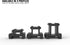 Monstrum Lockdown V3 Picatinny Riser Mount with Recoil Stop Base, 1.5 Inch Length