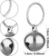 24pcs Cat Bells & Dog Collar Bells with Keyrings, Training Jingle Bell Collar Pendant Pet Accessories Festival Party DIY SMall Bells(Silver)