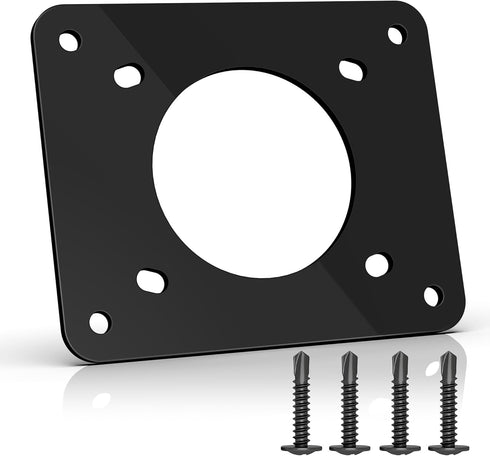 WOLFWILL Golf Cart Charging Port Adapter Plate Compatible with 110V 36V EZGO TXT/TXT36,