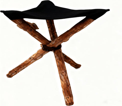 ZJchao Tripod Stool Peel, Portable Folding Tripod Chair Folding Tripod Fabric with
