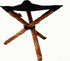 ZJchao Tripod Stool Peel, Portable Folding Tripod Chair Folding Tripod Fabric with