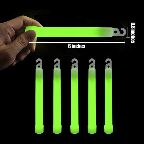 Industrial Grade Glow Sticks (12-90PCS) 6 inches Ultra Bright Emergency Light Sticks for Camping Accessories, Hurricane