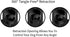 TUG Monochrome Tiny 360° Tangle-Free Retractable Dog Leash, 10 ft Strong Nylon Tape (Tiny, Black)